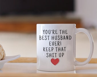 Gift for husband, husband gift, father's day gift, gift from wife, husband birthday, husband Christmas, husband coffee mug, best husband mug