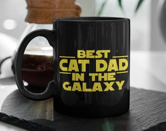 Cat gifts Men Best Cat Dad In The Galaxy Cat Lover Gift Cat Dad Mug Gift for Cat Dad Cat Owner Gift Christmas Birthday Cat Dad Coffee Mug