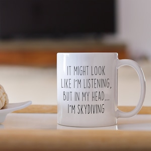 Skydiving gift for men, gift for her, gift for women, Skydiving mug, Coffee Mug, Gift for Skydiver, Skydive Gift, Skydive Mug