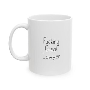 Lawyer Mug, Lawyer Gift, Lawyer Gift Women, Lawyer Gift For Men, Lawyer Cup, Fucking Great Lawyer, Law Attorney Gift, Law Graduation Gift zdjęcie 3