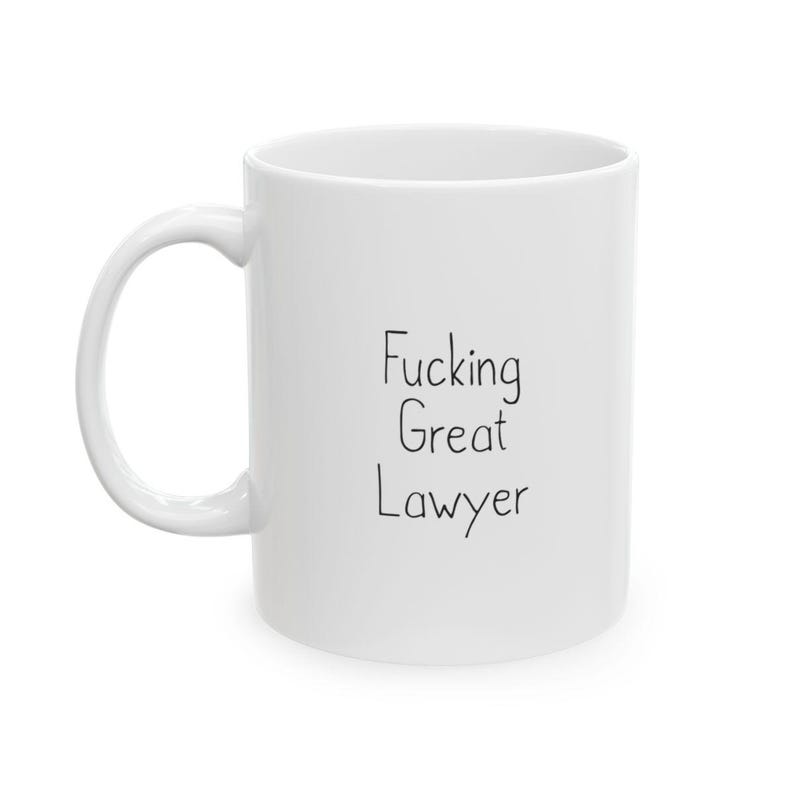 Lawyer Mug, Lawyer Gift, Lawyer Gift Women, Lawyer Gift For Men, Lawyer Cup, Fucking Great Lawyer, Law Attorney Gift, Law Graduation Gift zdjęcie 3