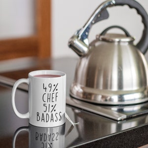 Chef Gifts, Chef Christmas Gift, Chef Gift Idea, Chef Birthday Gift, Gift for Chef, Chef Coffee Mug, Chef Mugs, Badass Chef, Chef Present