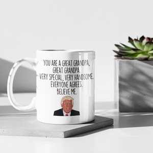 Funny Trump Grandpa Coffee Mug: Novelty Gift for Grandfather