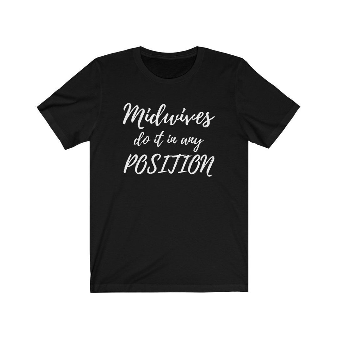 Midwives Do It in Any Position Premium Jersey Short Sleeve