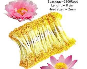 Artificial Flowers peony Lotus Flower Stamens 2 Bundles Stems Handmade Flowers Pollens Stamens Cherry blossom,Artificial stamen