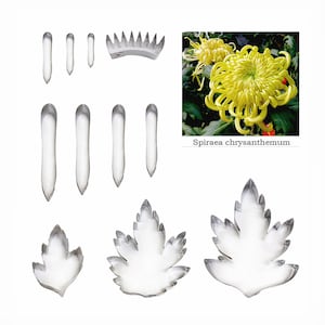 spider chrysanthemum Full Set Cutters fondant sugar flower cutters baking cake decorations Polymer Clay Cold Porcelain gumpaste tools