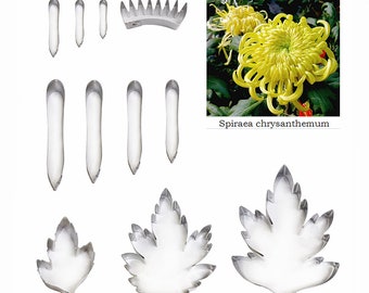 spider chrysanthemum Full Set Cutters fondant sugar flower cutters baking cake decorations Polymer Clay Cold Porcelain gumpaste tools