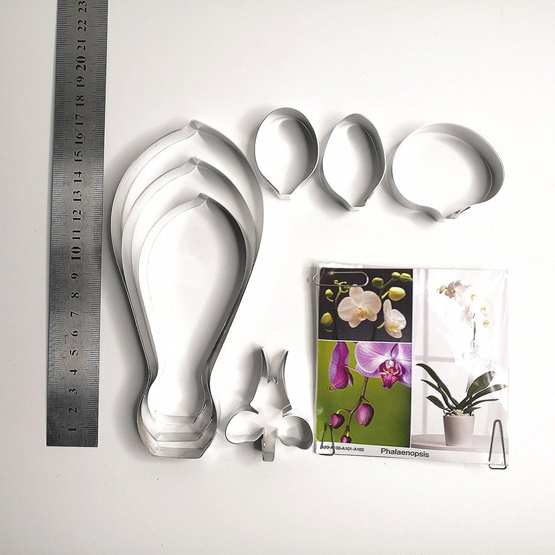 fondant cutter Phalaenopsis Full Set Cutters,Clay flower cutters Clay tools,sugar flower Sugarcraft cutters,fondant molds