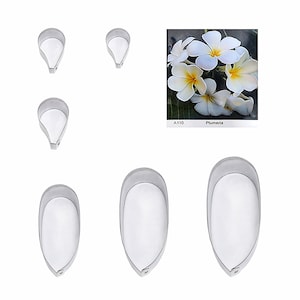 Plumeria bloem Full Set Cutters fondant suiker bloemsnijders bakken cake decoraties Polymeer Klei Koud Porselein gumpaste gereedschap