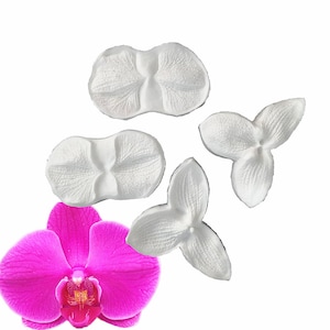 Phalaenopsis Petal Veine Silicone Mould Fondant Flowers Cake Decorating Chocolate Gumpaste Sugarcraft Baking Clay Cold Porcelain