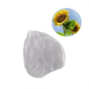 Clay flower Vein stamp &quot;Sunflower &quot; leaf Resin mold universal venation, clay flower mold,sugar flower mold,sugar flower
