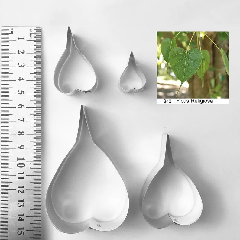 sugarcraft tools Clay tools,Clay cutters Ficus Relegiosa Petal and Leaf Full Set Cutters Sugarcraft cutters,flower cutter