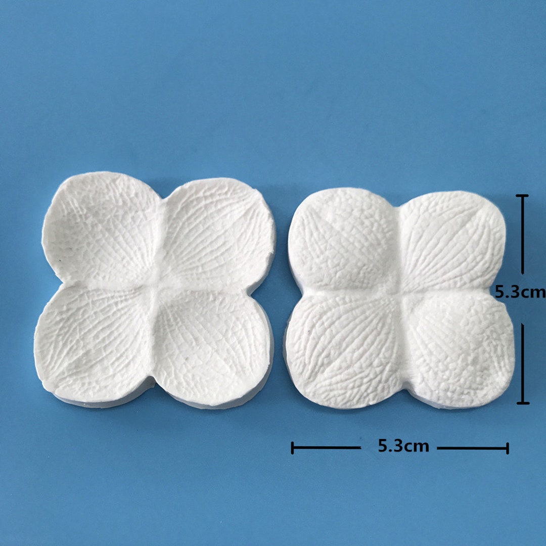 Fondant Mold Hydrangea Sugar Flower Vein Petals Clay Molds Etsy