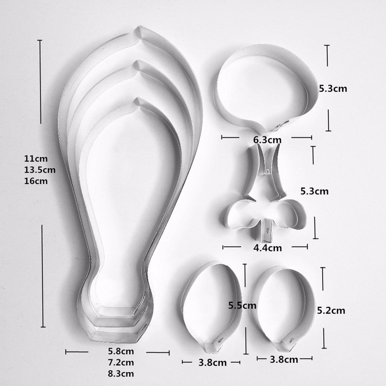 fondant cutter Phalaenopsis Full Set Cutters,Clay flower cutters Clay tools,sugar flower Sugarcraft cutters,fondant molds