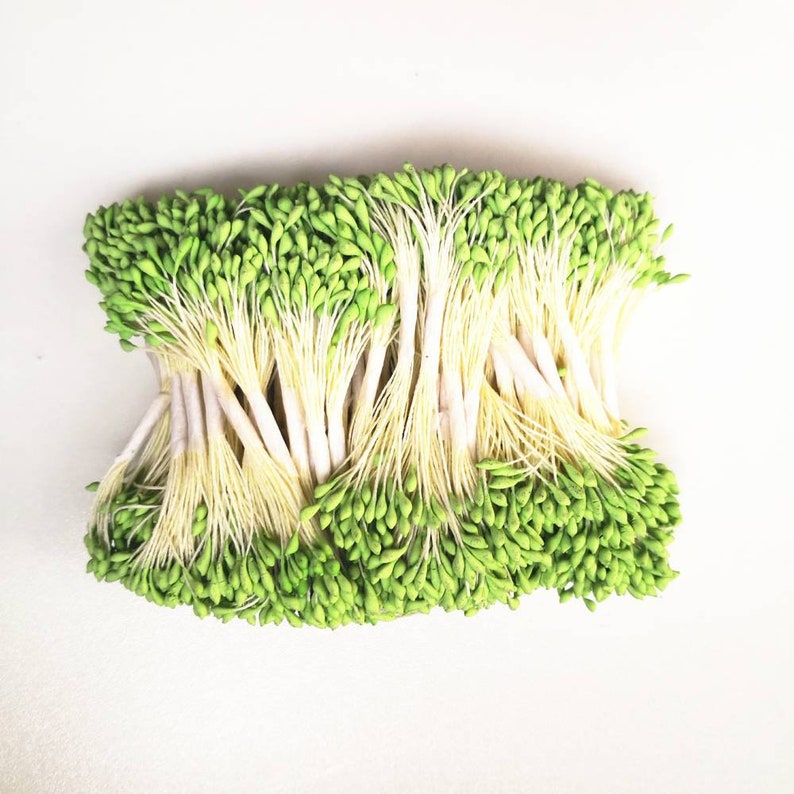 Artificial Flowers 2 species currency Flower Stamens 2 Bundles Stems Handmade Flowers Pollens Stamens Cherry blossom,