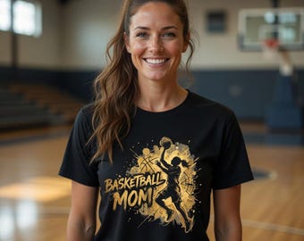 Basketball Mom Shirt, Courtside Mom Tee, Girls Basketball Gift, Sports Mom