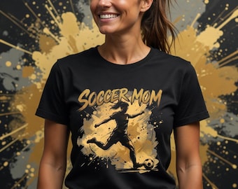Soccer Mom Shirt, Girls Soccer Mom Tee, Daughter Soccer Gift, Sports Mom