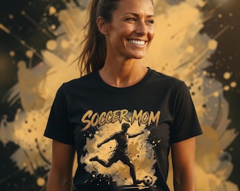 Soccer Mom Shirt, Boys Soccer Mom Tee, Son Soccer Gift, Sports Mom