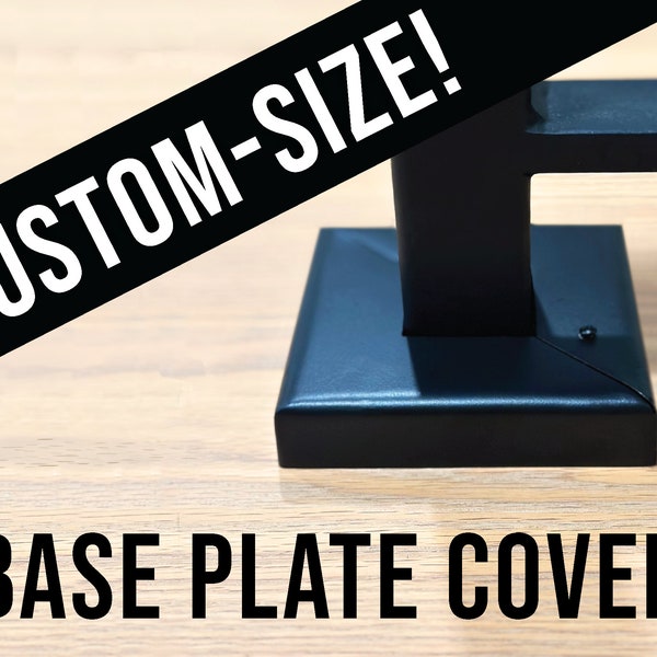 Custom Modern Square Base Cover for Railing, "Shoe"