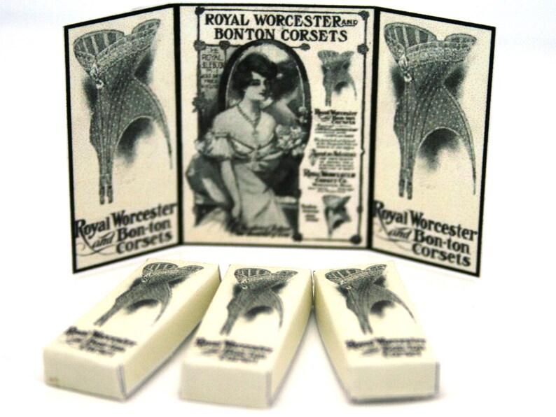 Korsett Zahler Oben Display Set Puppen Haus Miniatur 12 Etsy