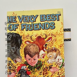 Junk Journal - upcycled book, vintage, blank journal, art journal, album, recycled book, premade junk journal, ready made junk journal