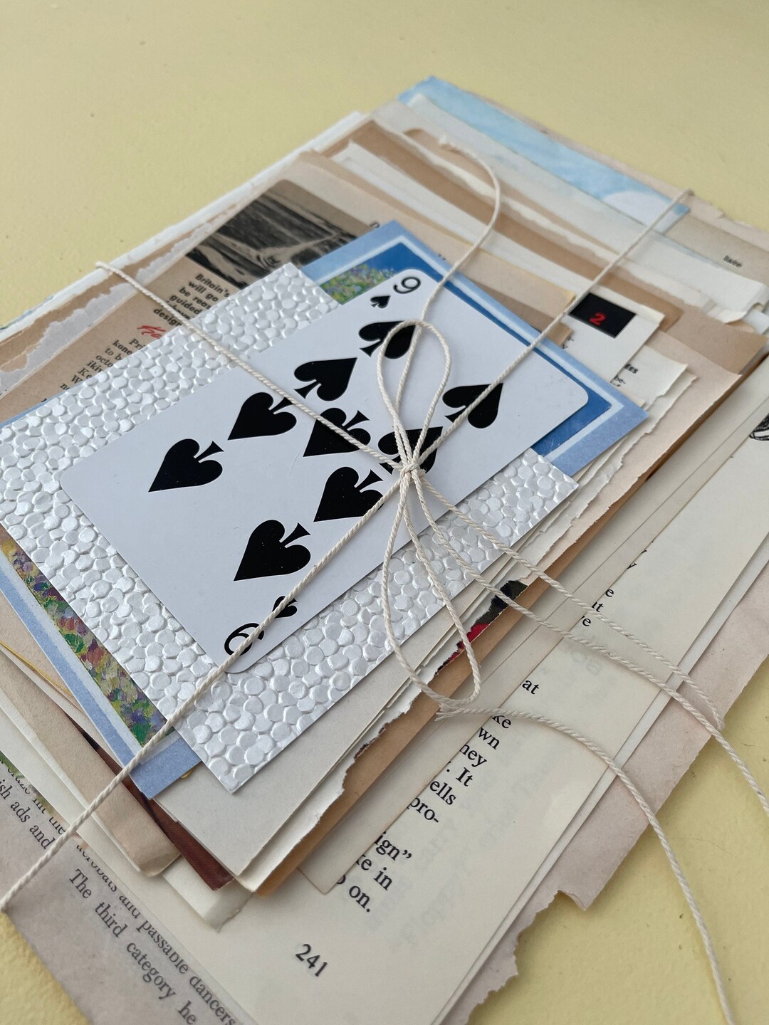 Paper Pack - Junk Journal Ephemera - Vintage Book Pages - Mixed Media ...
