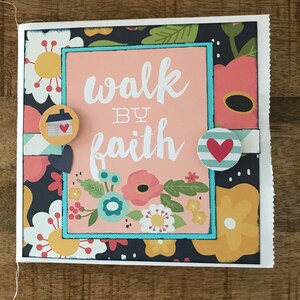 Photo Album - 5.25 x 5.25, scrapbook, journal, faith, God, bible journaling, Jesus, religion, spirituality, Christianity