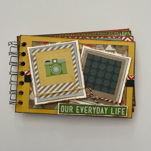 Photo Album - 4x6, scrapbook, handmade, photo album, journal, family pictures, family scrapbook, bright colors, add your pictures