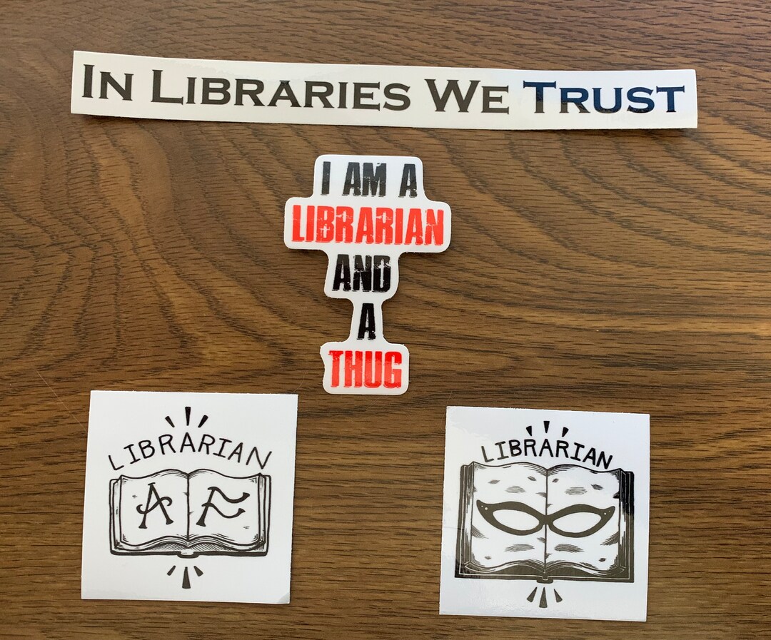 Library/librarian Vinyl Sticker Pack - Etsy