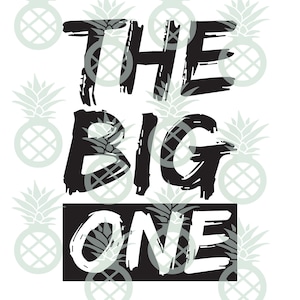 The Big One Cut File | Cricut, Silhouette, 1st Birthday, Biggie, B.I.G., Birthday, Birthday Shirt, 90s Party, Hip Hop Party, Old School