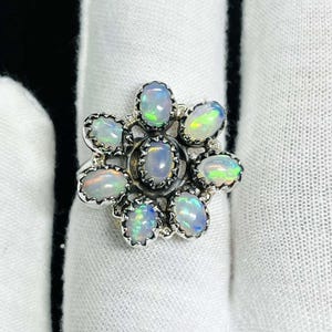Opal Ring, 925 Sterling Silver Ring, Handmade Jewelry, Minimalist Silver Ring, Fire Opal Jewelry, Engagement Ring, Gift For Her