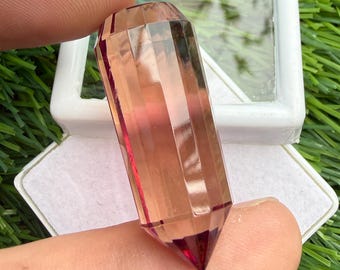 62.95Ct Zultanite Faceted Stone, Color Changing Pencil Gemstone, Making For Necklace