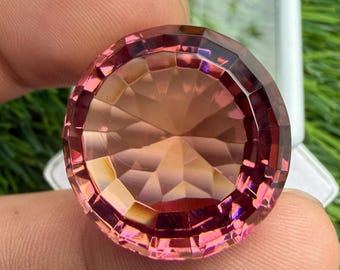 Color Changing Zultanite Gemstone, Round Shape Loose Stone, Faceted Zultanite Stone, Making For Necklace