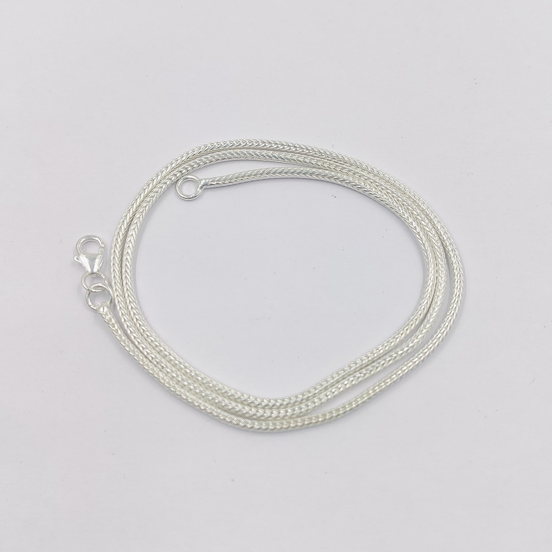 Solid 925 Sterling Silver 3mm Snake Chain Necklace - Choose Your Length (18\" 20\" 24\")
