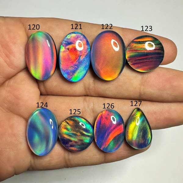 WONDERFUL Quality AURORA OPAL Cabochon Aurora Opal Mix Shape Doublet Gemstone Aurora Opal Loose Gemstone Making For Jewelry