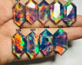 WONDERFUL Quality AURORA OPAL Cabochon Aurora Opal Mix Shape Doublet Gemstone Aurora Opal Loose Gemstone Making For Jewelry