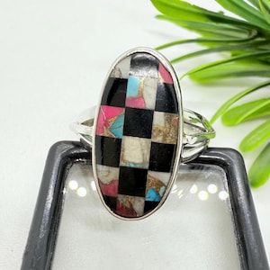 【完売間近】 TOWTOW.ARCHIVE Checker Board Ring Silver Checker ring | GASPER.CO