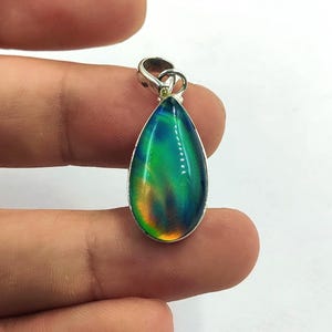 Aurora Opal Fiery Fire Pendant- 925 Sterling Silver Pendant Jewelry- Handmade Tear Drop Pendant- Party Jewelry- Gift For Her Gift for Wife