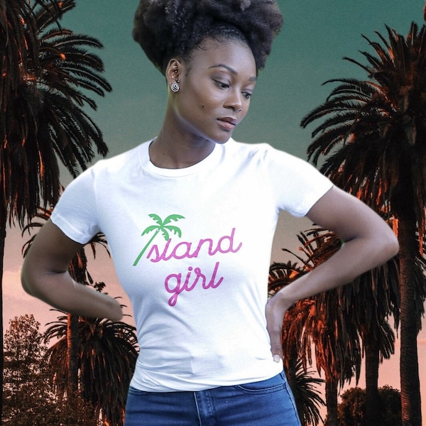 Caribbean Carnival Barbados Trinidad Jamaica Island Girl TShirt- Free Gift With Purchase