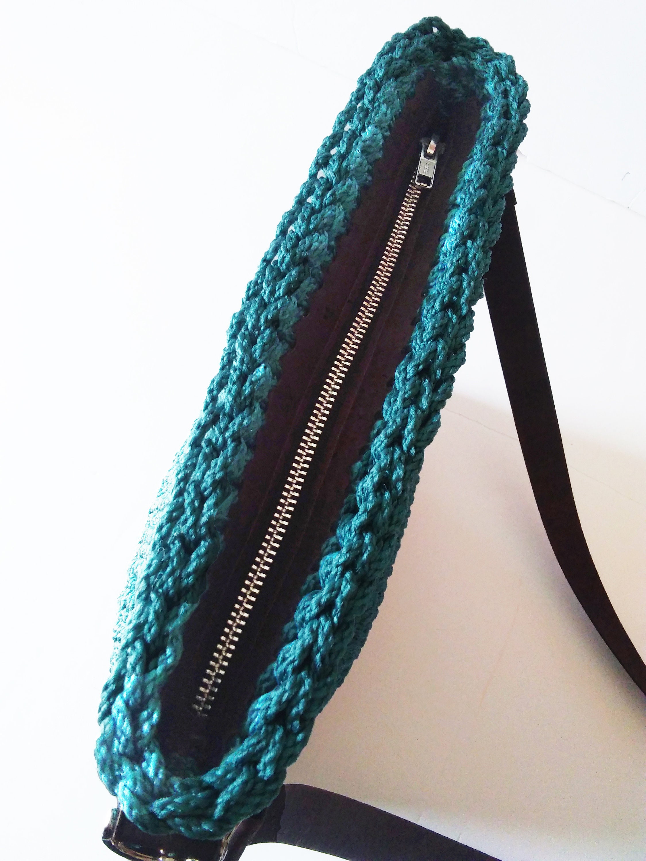 Chelsea Crossbody TEAL Blue Crochet Crossbody Bag Blue Etsy Norway
