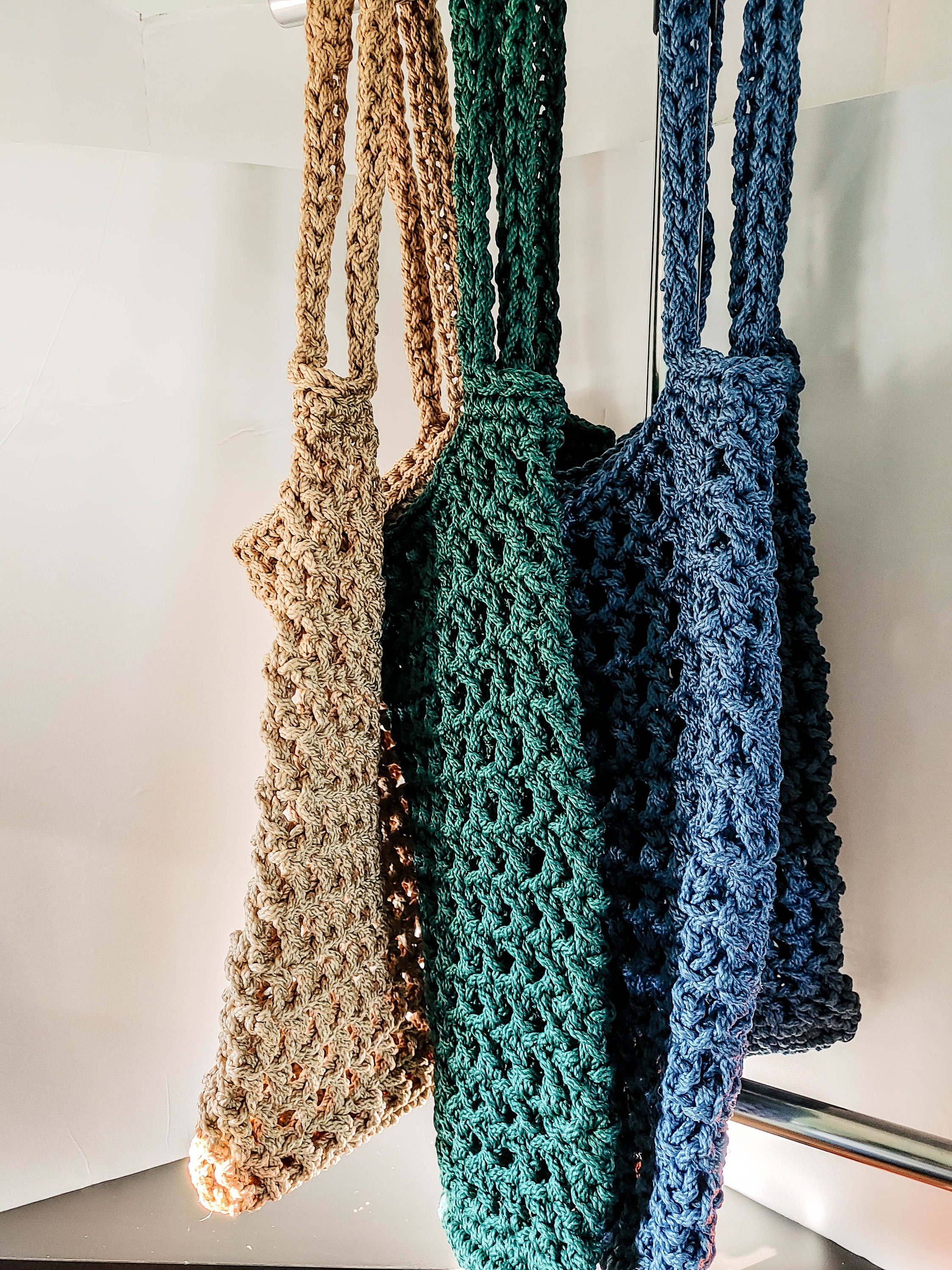Crochet Market Tote Bag Made With Macramé Rope | Eco