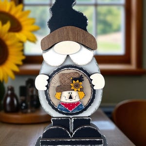 Seasonal Interchangeable Sign, Seasonal Sign, Tabletop Sign, Interchangeable Sign, Interchangeable Gnome, Gift for Her, Unique