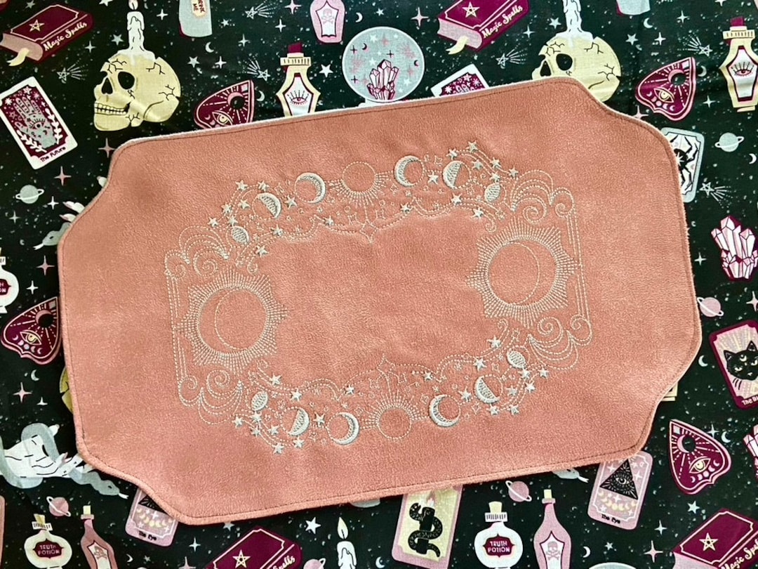Embroidered Tarot Mat - Etsy