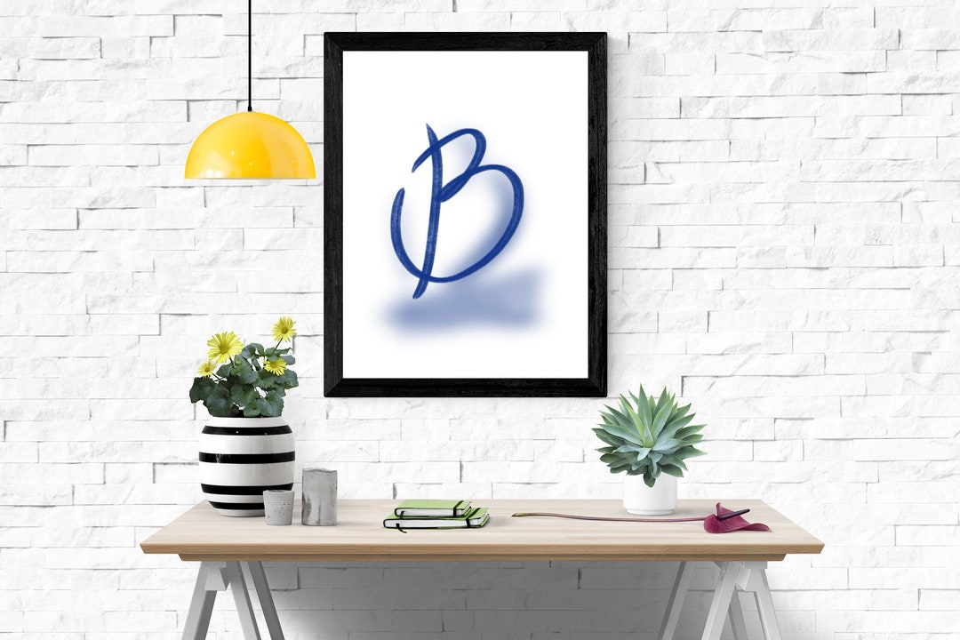 Letter B, Printable Wall Art, Home Decor, Wall Art Prints, Printable ...