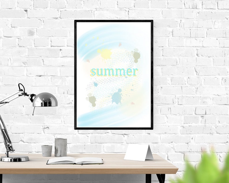 Summer Printable Wall Art, Home Decor, Wall Art Prints, Printable Quotes, Summer Season Wall Art ...