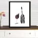 Glass and Wine Printable Wall Art Home Decor Wall Art - Etsy