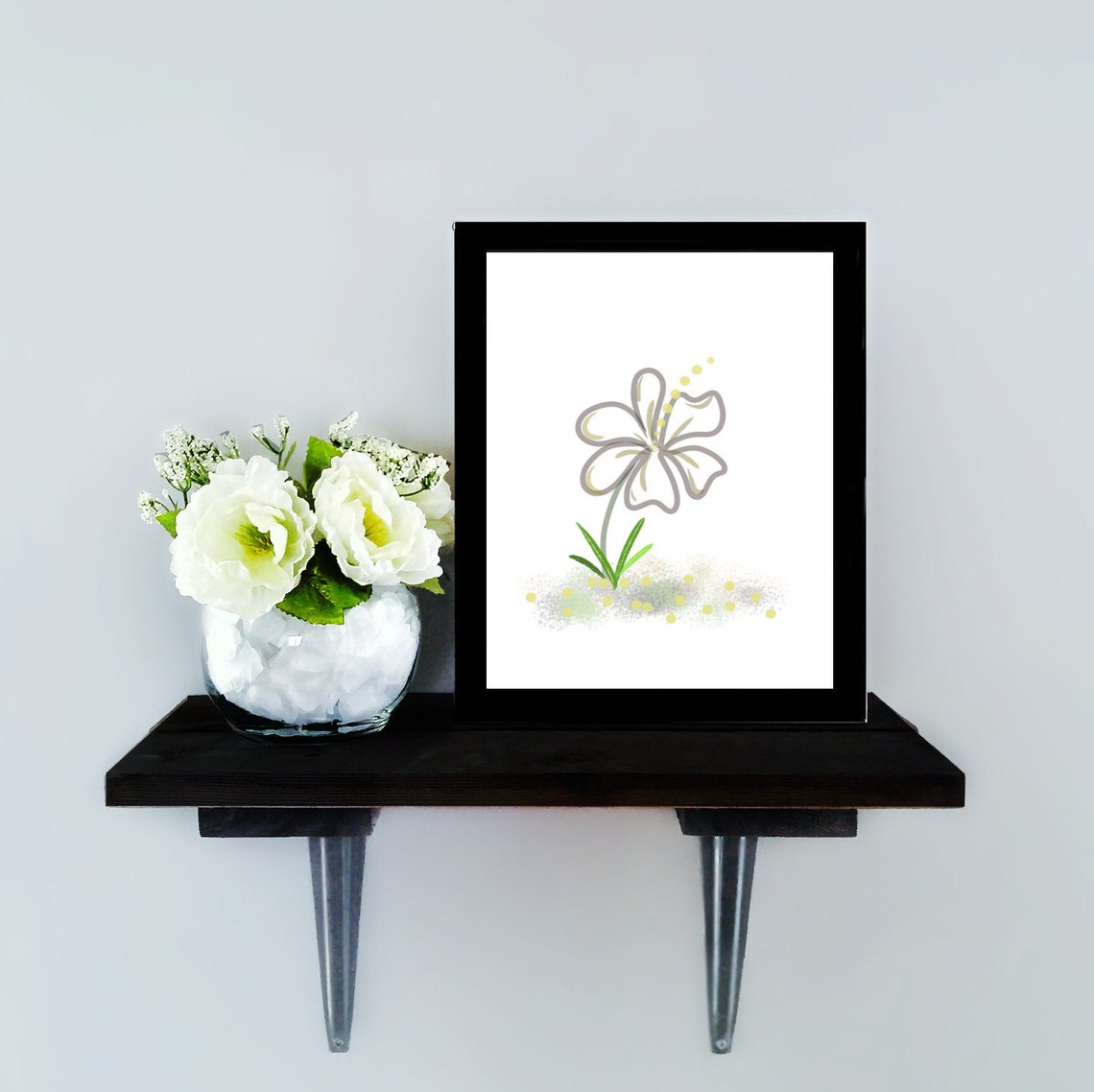 Flower Printable Wall Art, Home Decor, Wall Art Prints, Printable