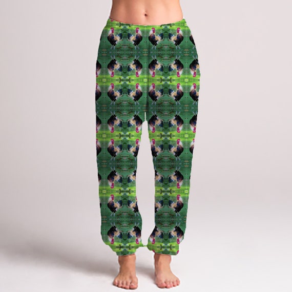 Pantalones de chándal unisex estampado de gallo | Etsy México