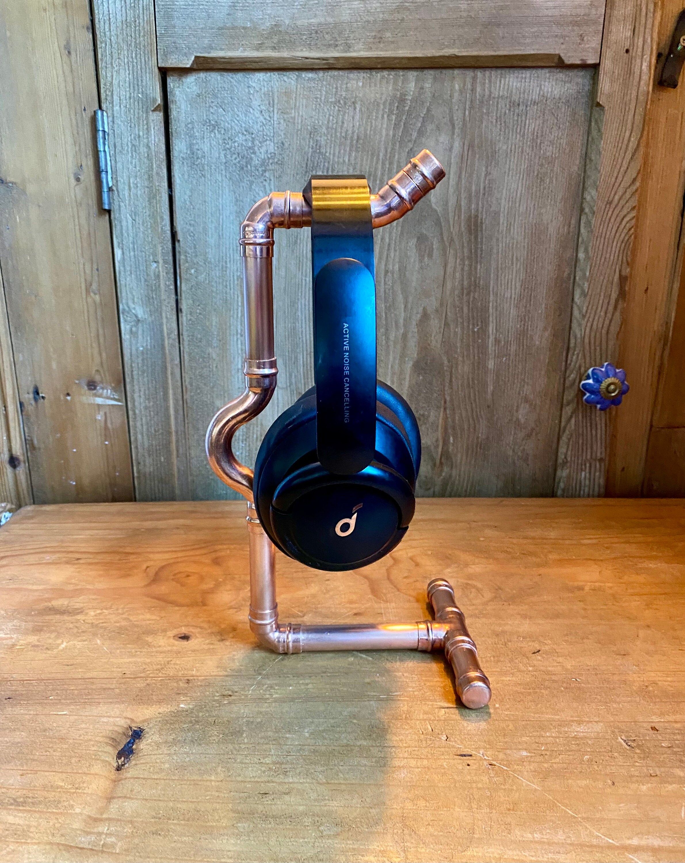 Copper Pipe Headphone Stand Crossover. Headphone Holder. Etsy