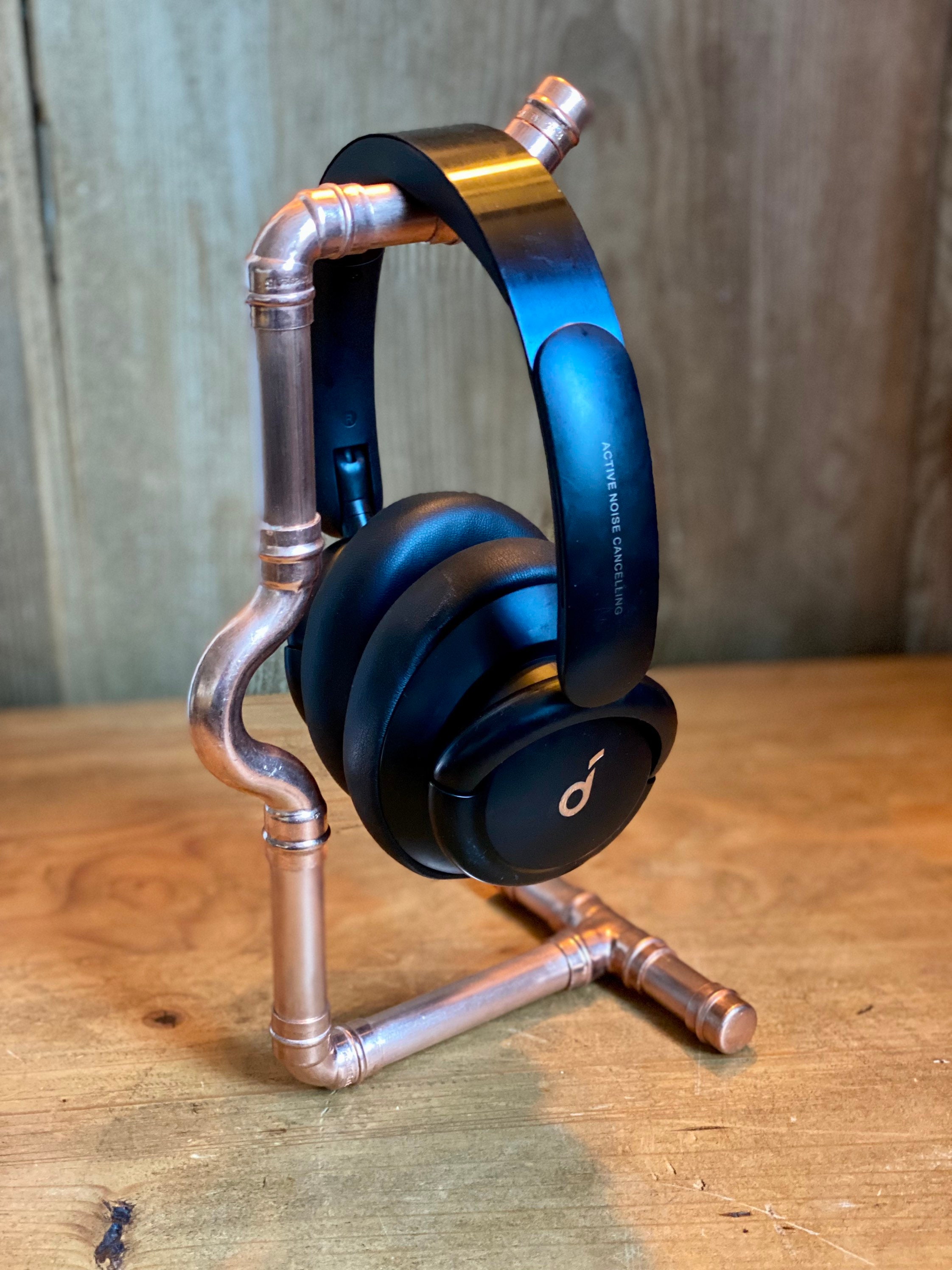 Copper Pipe Headphone Stand Crossover. Headphone Holder. Etsy
